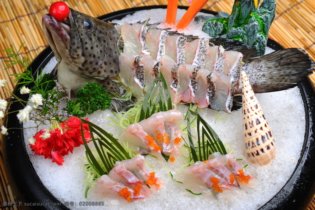 石斑鱼资造 石斑鱼 深海鱼 料理 美食 食品 美味佳肴 餐饮美食 菜谱摄影 传统美食