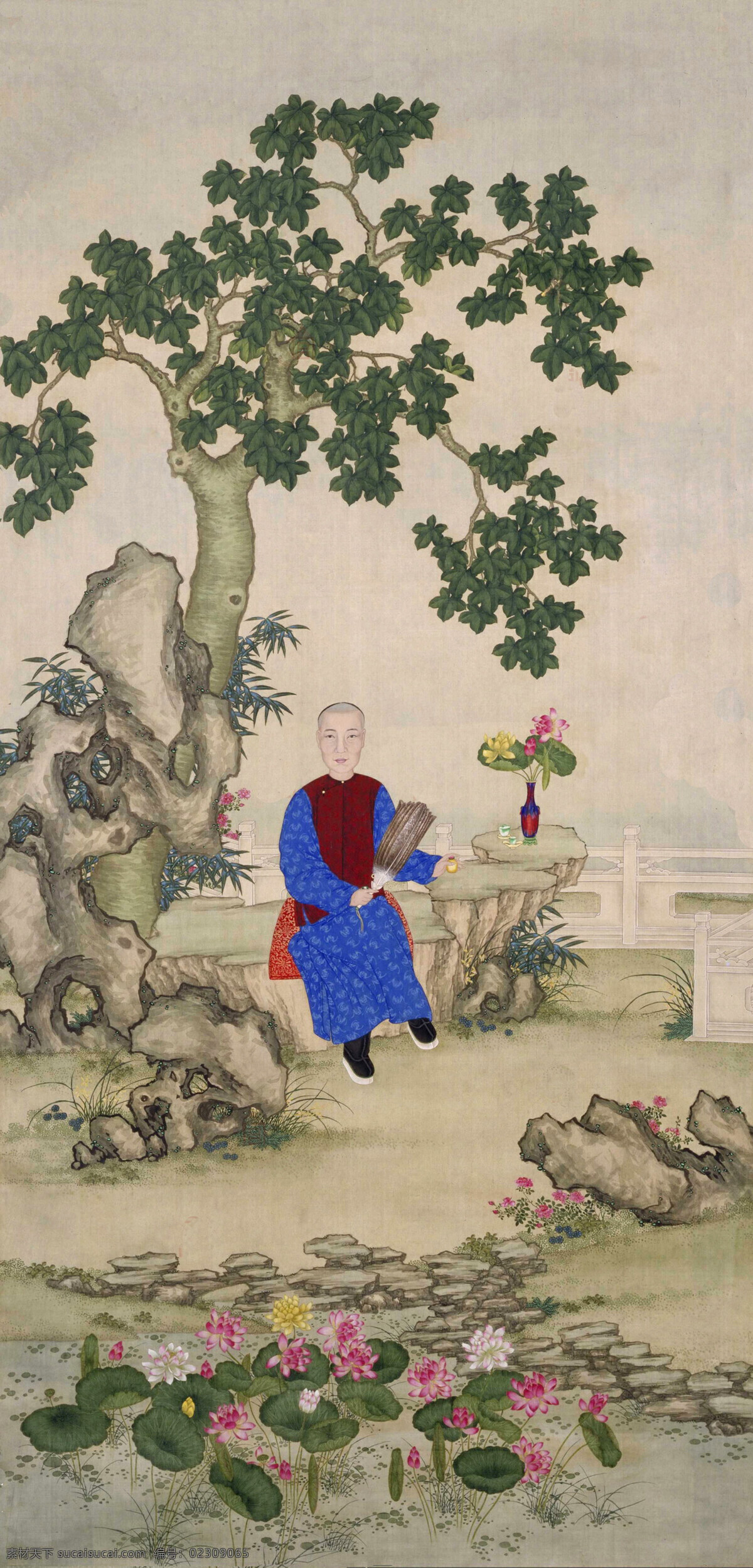 咸丰帝便装像 爱新觉罗 奕詝 清朝 清代 文宗 咸丰 山石 翠竹 青草 梧桐 树木 荷花 荷叶 池塘 花瓶 瓷器 鹅毛扇 古典 古代 国画 工笔 皇帝 皇室 皇宫 皇冠 龙纹 龙袍 地毯 龙椅 龙 龙雕 浮雕 镂空 木雕 雕刻 玲珑 剔透 紫禁城 故宫 背景 高清 大图 艺术 传统文化 皇后 绘画书法 文化艺术