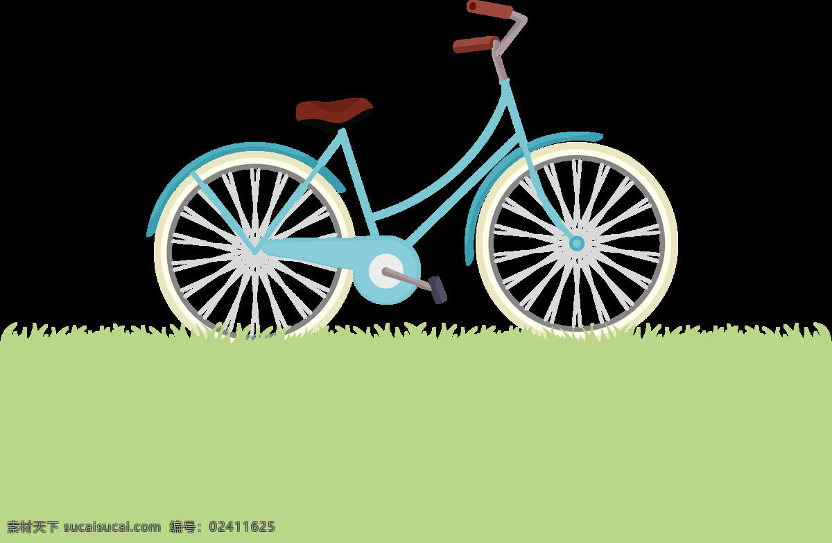 草地 自行车 插画 免 抠 透明 图 层 共享单车 女式单车 男式单车 电动车 绿色低碳 绿色环保 环保电动车 健身单车 摩拜 ofo单车 小蓝单车 双人单车 多人单车