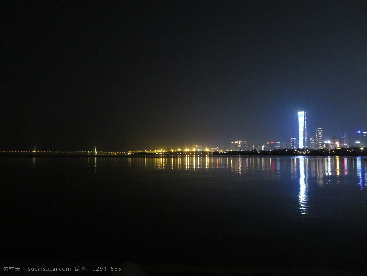 海边 海边夜景 深圳湾 海景 海岸夜景 风景 旅游摄影 国内旅游