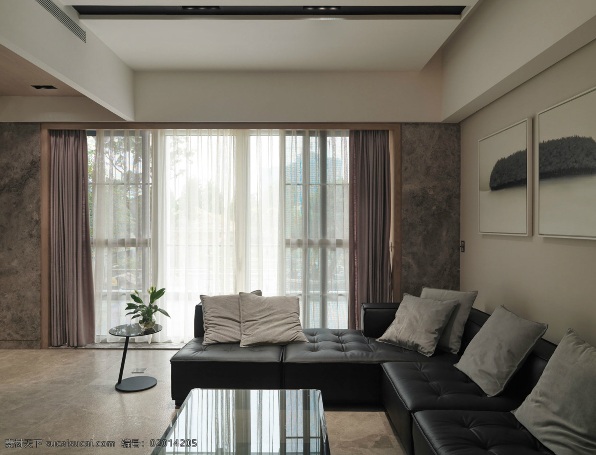 简约 客厅 壁画 装修 效果图 方形吊顶 灰色窗帘 灰色地毯 灰色沙发