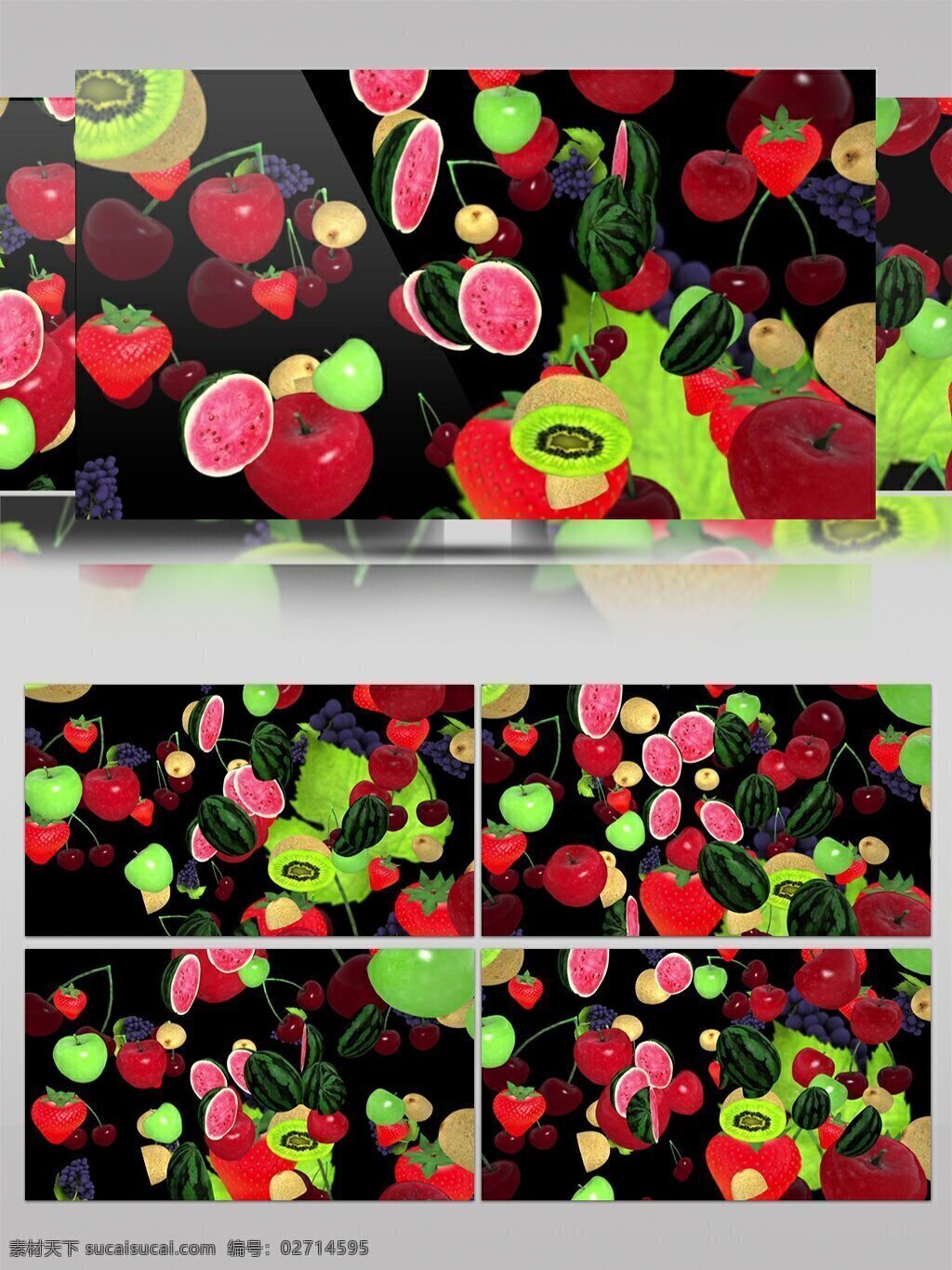 红色 鲜艳 水果 苹果 视频 草莓 动态视频素材 高清视频素材 视频素材