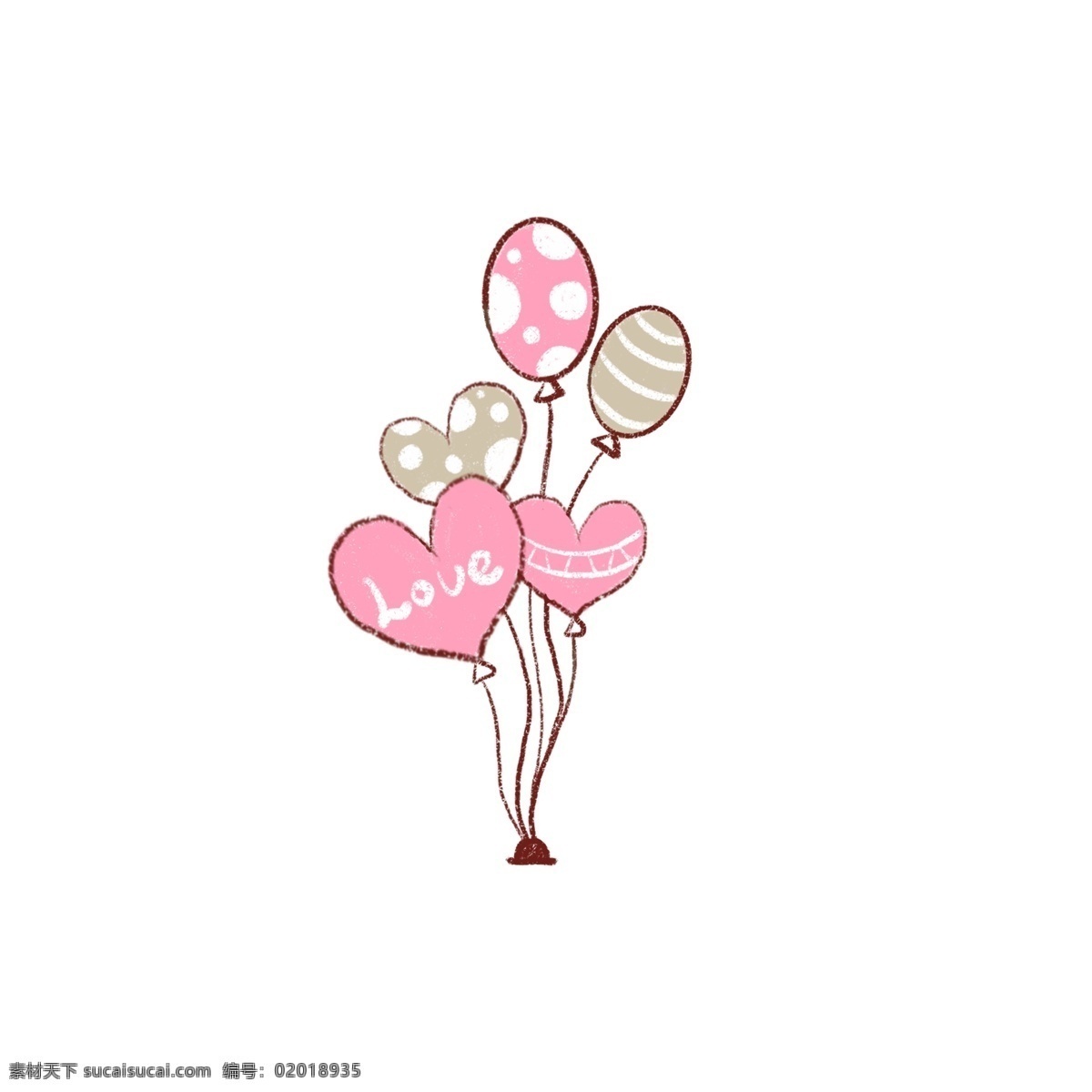 亲亲 情人节 爱心 气球 原创 装饰 心形气球 粉色 灰色 气球装饰 亲亲情人节