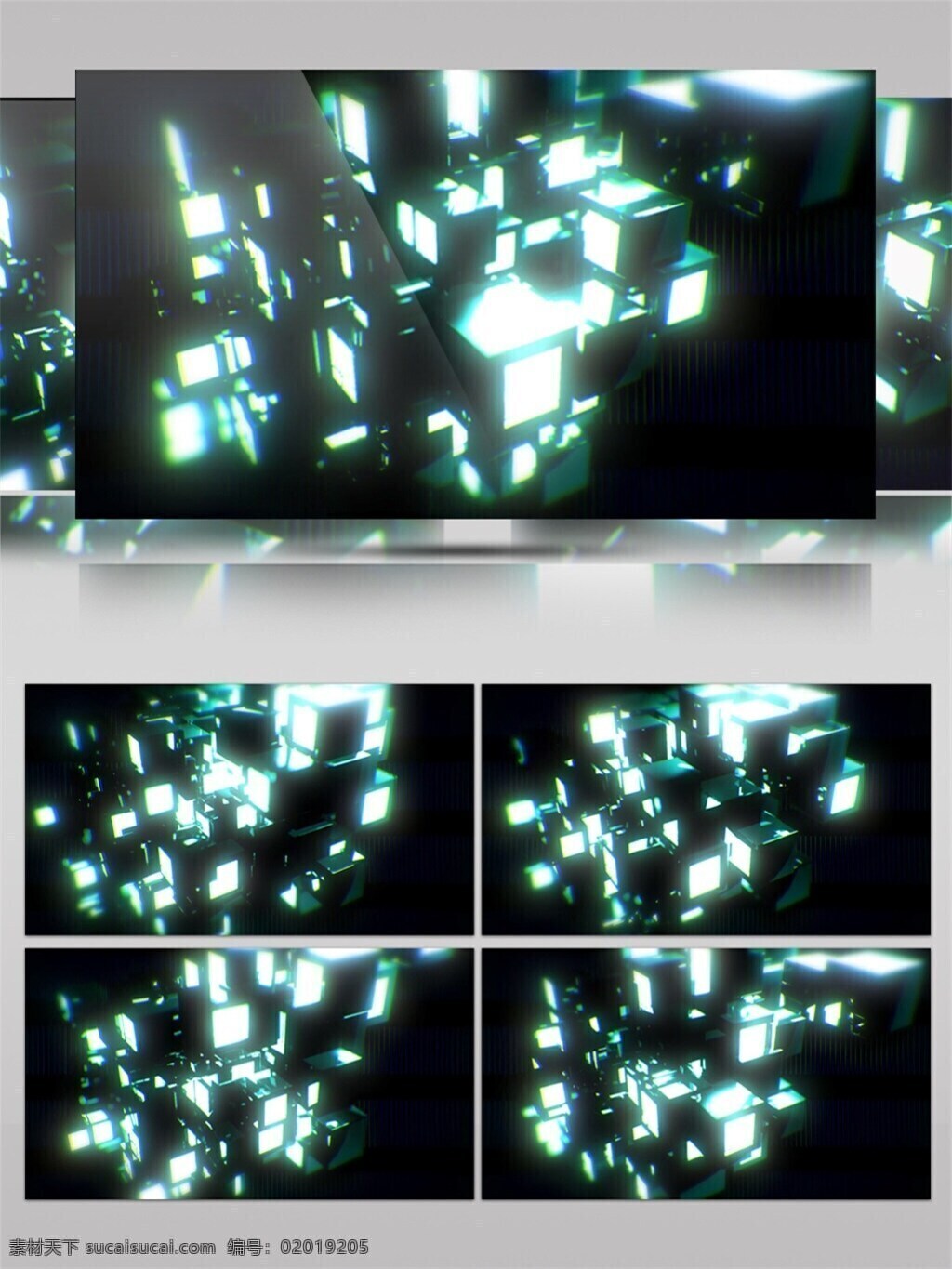 银白色 玻璃 高清 视频 炫酷以白色 碎片灯光 酒吧vj 华丽光转 三维动态类 几何魔法 空间几何变换 3d视频素材 特效视频素材