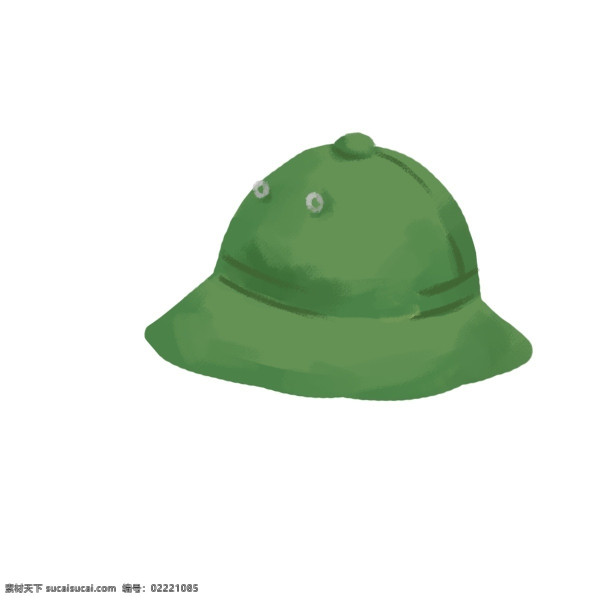 绿色休闲帽子 绿色 花纹 帽子配饰 纽扣 装饰 配饰 帽子图案 简约 卡通手绘 休闲 时尚 潮流 人气 厚涂