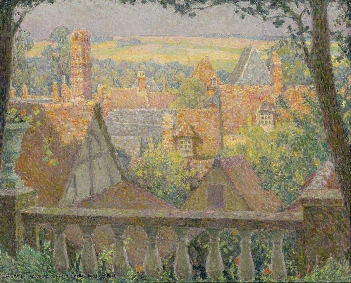1927 大师 画家 风景画 静物 油画 建筑 装饰画 roofs the on sidaner le henri 人物 高清 西方 国外 现代 家居装饰素材