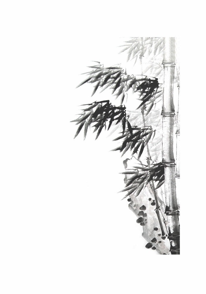 墨竹 竹子 水墨 景观 自然 pdf 自然景观 自然风光