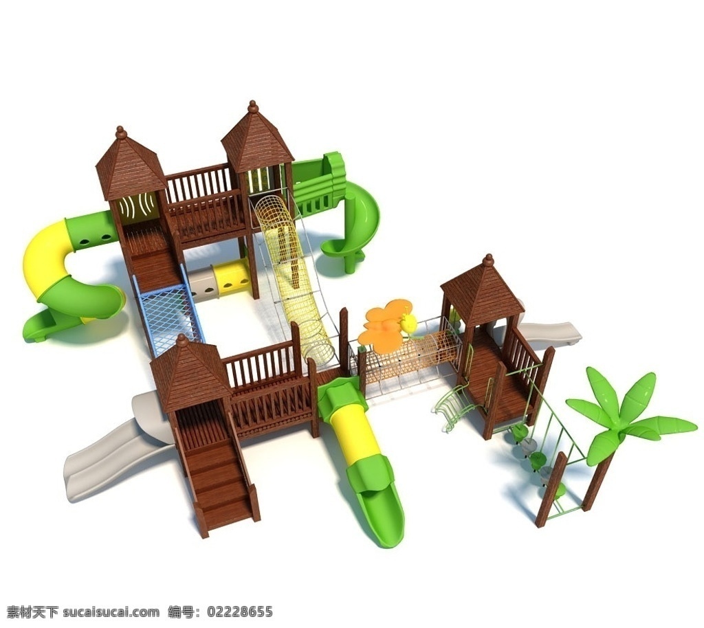 游乐场 设施 模型 室外模型 儿童 游乐园 游乐园设施 3d设计模型 源文件 max