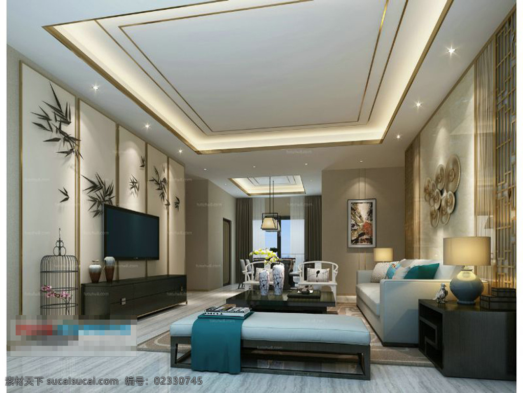 温馨 客厅 3d 模型 沙发茶几 3d模型 室内设计 时尚装修 温馨客厅 max 灰色