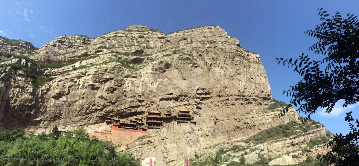 悬空寺 山西 大同 浑源县 恒山金龙峡西 翠屏峰 峭壁间 北魏后期 佛释儒三教 玄空阁 恒山十八景中 第一胜景 旅游摄影 国内旅游