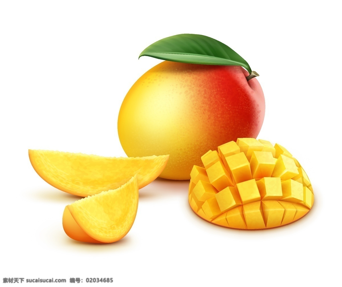 新鲜 芒果 水果 矢量图 格式 psd素材 矢量 高清图片