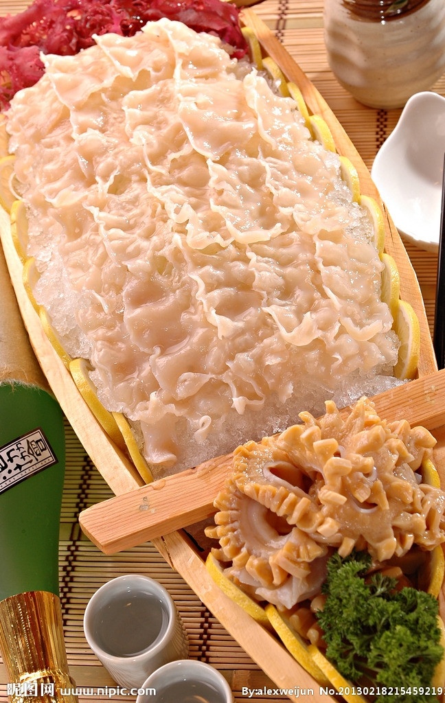 日式 帝王 珍珠贝 刺身 料理 拼盘 北海道 帝王级 赤贝 餐饮美食