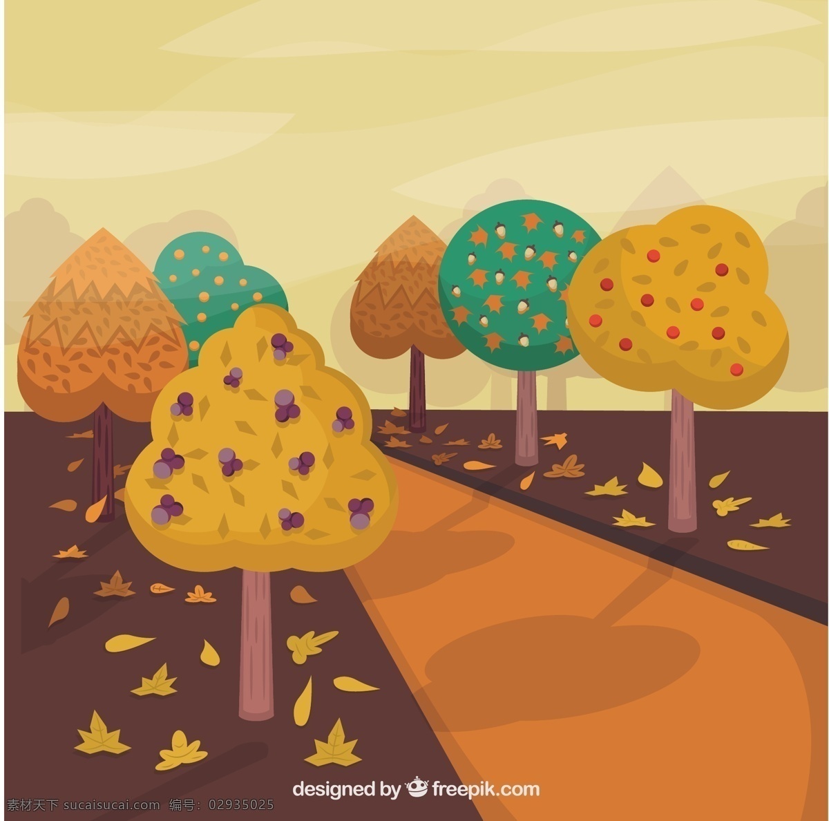 老式 道路 背景 秋季 树木 年份 树 叶 复古背景 自然 复古 秋天 树叶 颜色 自然背景 路径 树枝 温暖