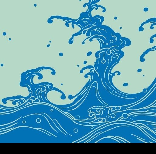 海浪云花纹 海浪 花纹 沙滩 水 波澜 波浪 溅 精美 卡通 背景 其他矢量 矢量素材 矢量图库