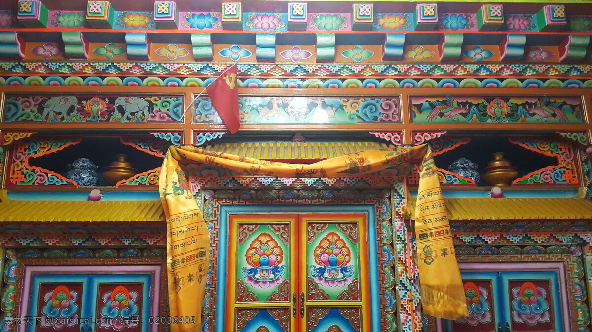 藏族民居 藏族 藏族装修 藏饰 藏族家庭 藏式民居 拍摄素材 自然景观 山水风景