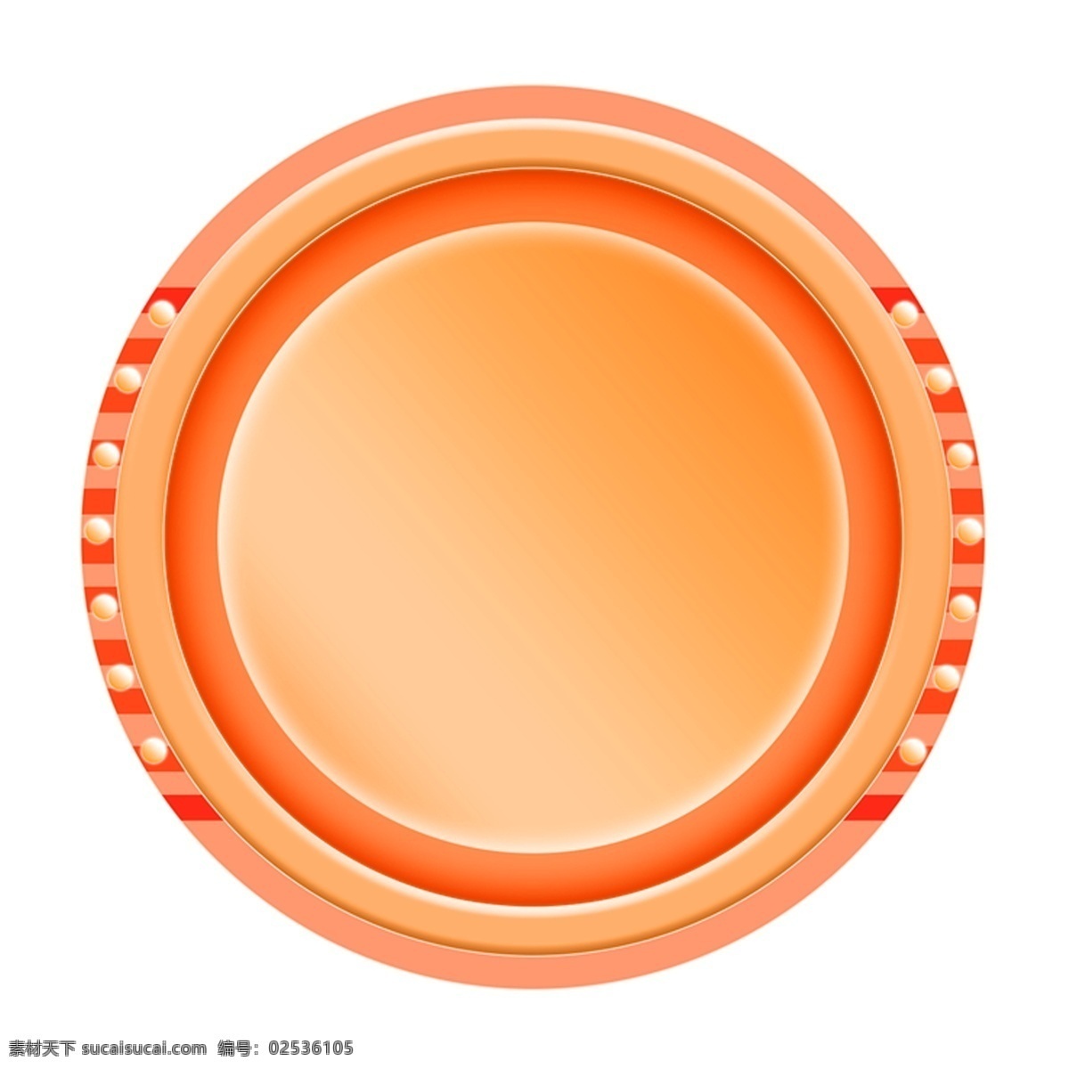 创意 圆形 背景 框 橙色 活动 电商 背景框 设计素材