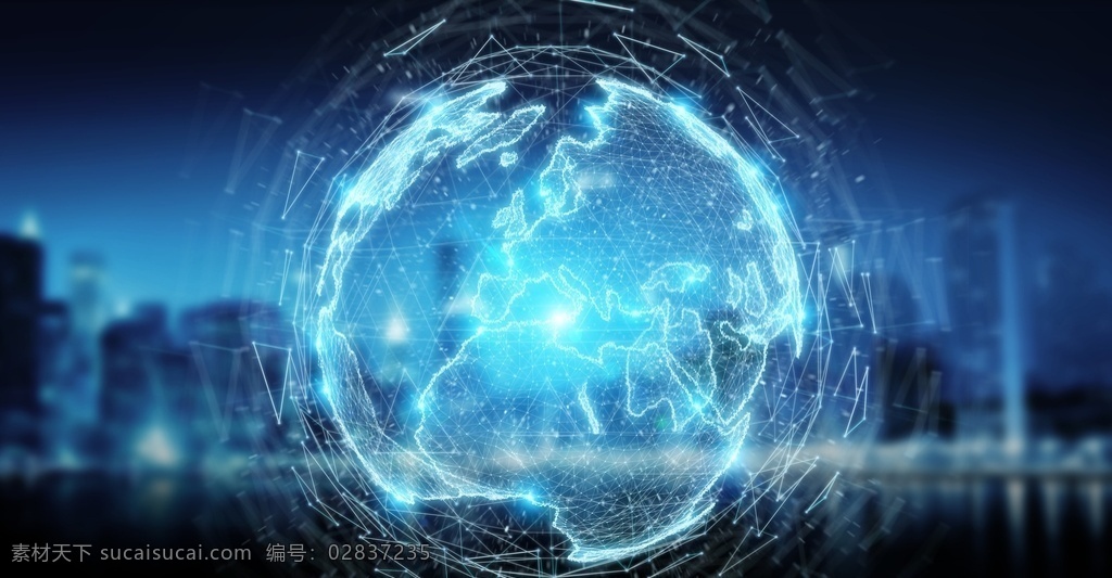 科技背景 科技概念 蓝色背景 全球网络概念 数据网 大数据 互联网 全球布局 信息共享 服务全球 现代科技