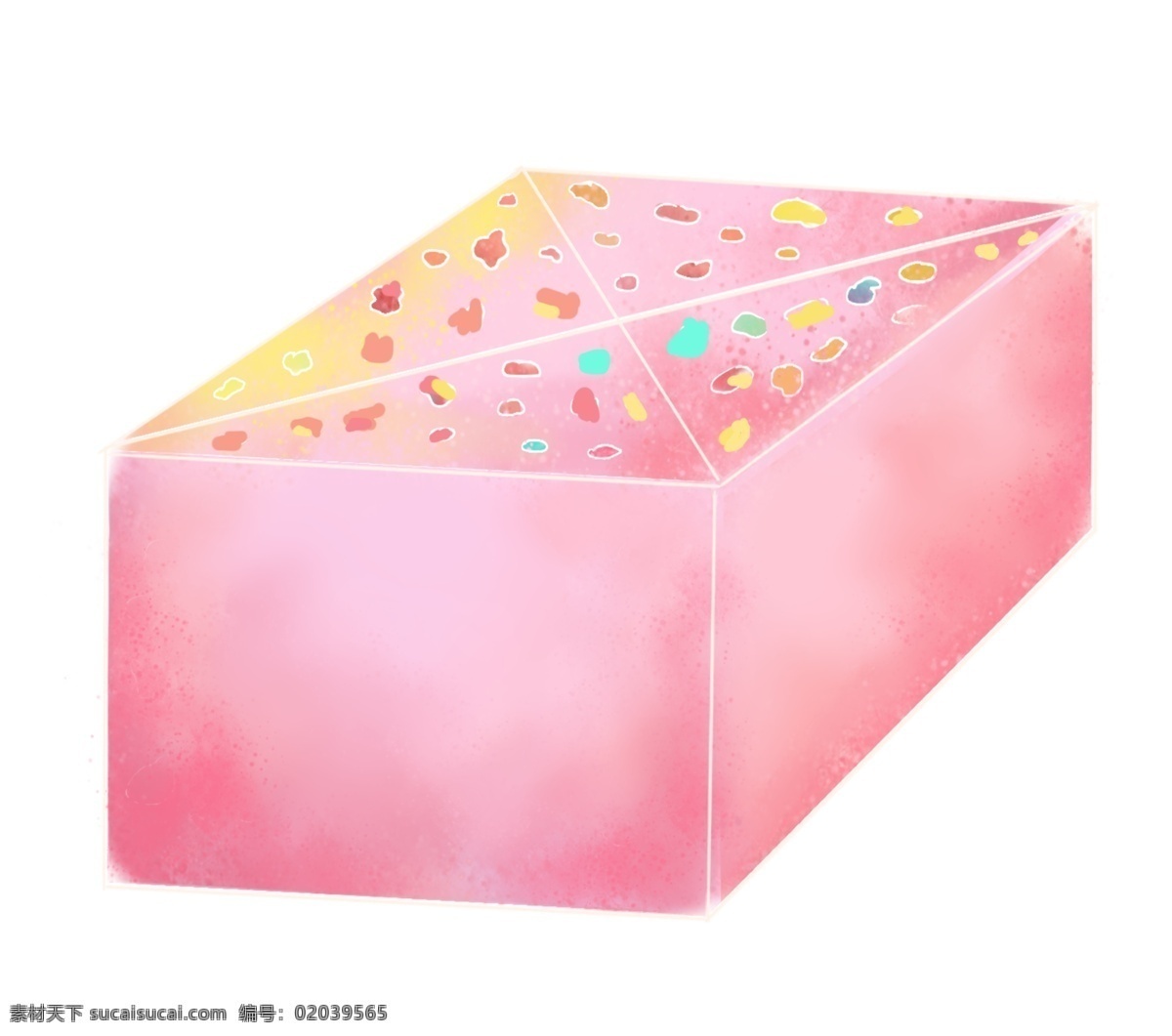 粉色 蛋糕 卡通 插画 粉色的蛋糕 卡通插画 蛋糕插画 食物 美食 甜点 甜品 甜食 漂亮的蛋糕
