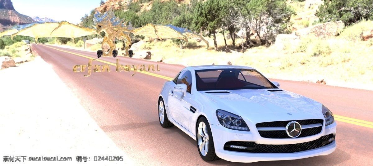 2014 梅 赛 德斯 奔驰 slk 汽车 3d模型素材 其他3d模型