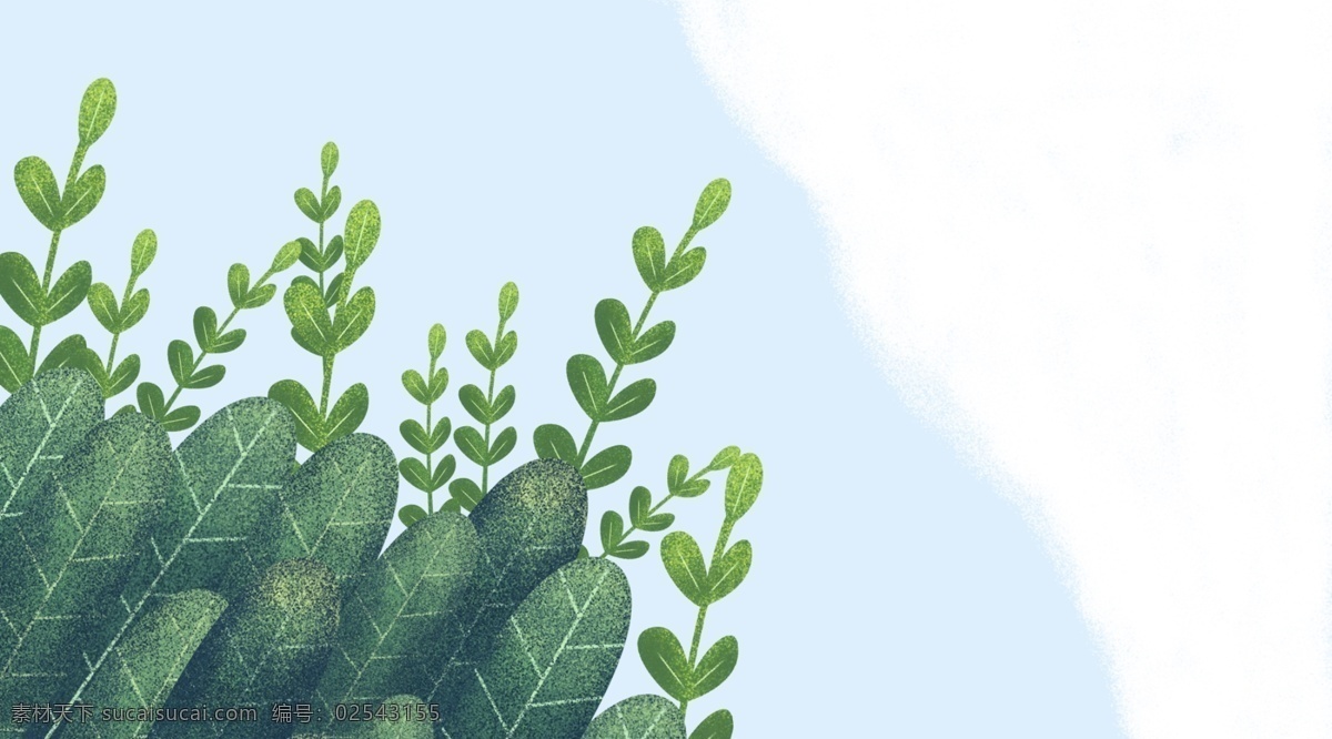 卡通 清新 风 植物 插画 背景 背景素材 植物背景 psd背景 花卉背景 通用背景 卡通背景 风景插画背景