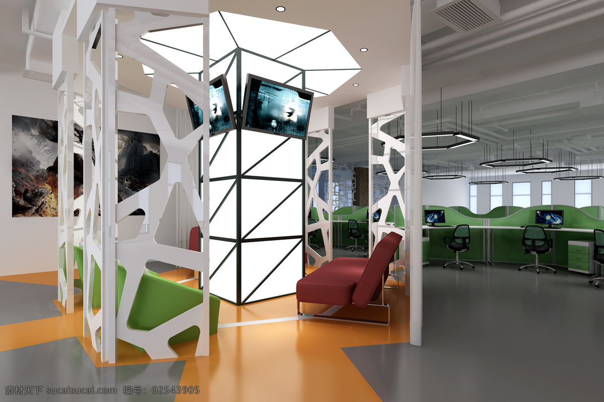 新 新人 型 创意 风格 办公室 装修 效果图 新新人型 时尚 现代 办公室装修 高清大图