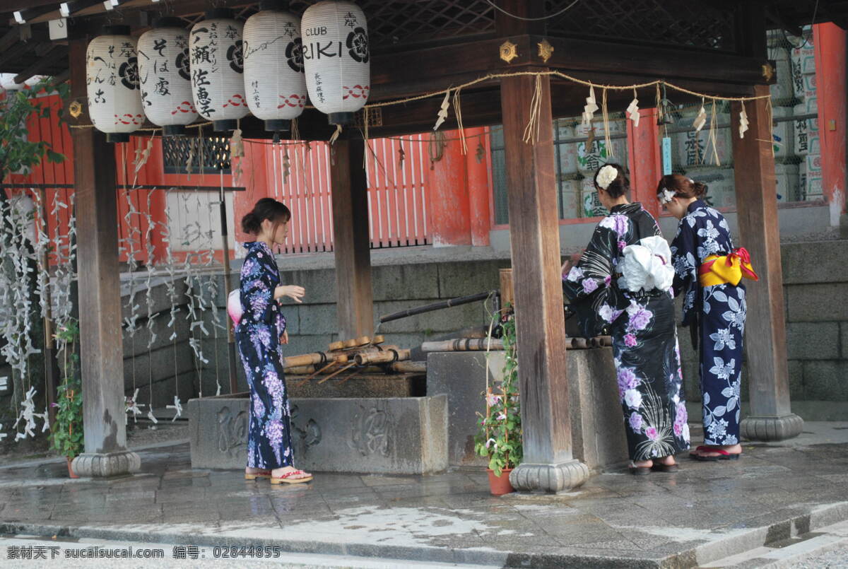 京都 八坂神社 净池 和服 少女 日本风景 旅游摄影 国外旅游