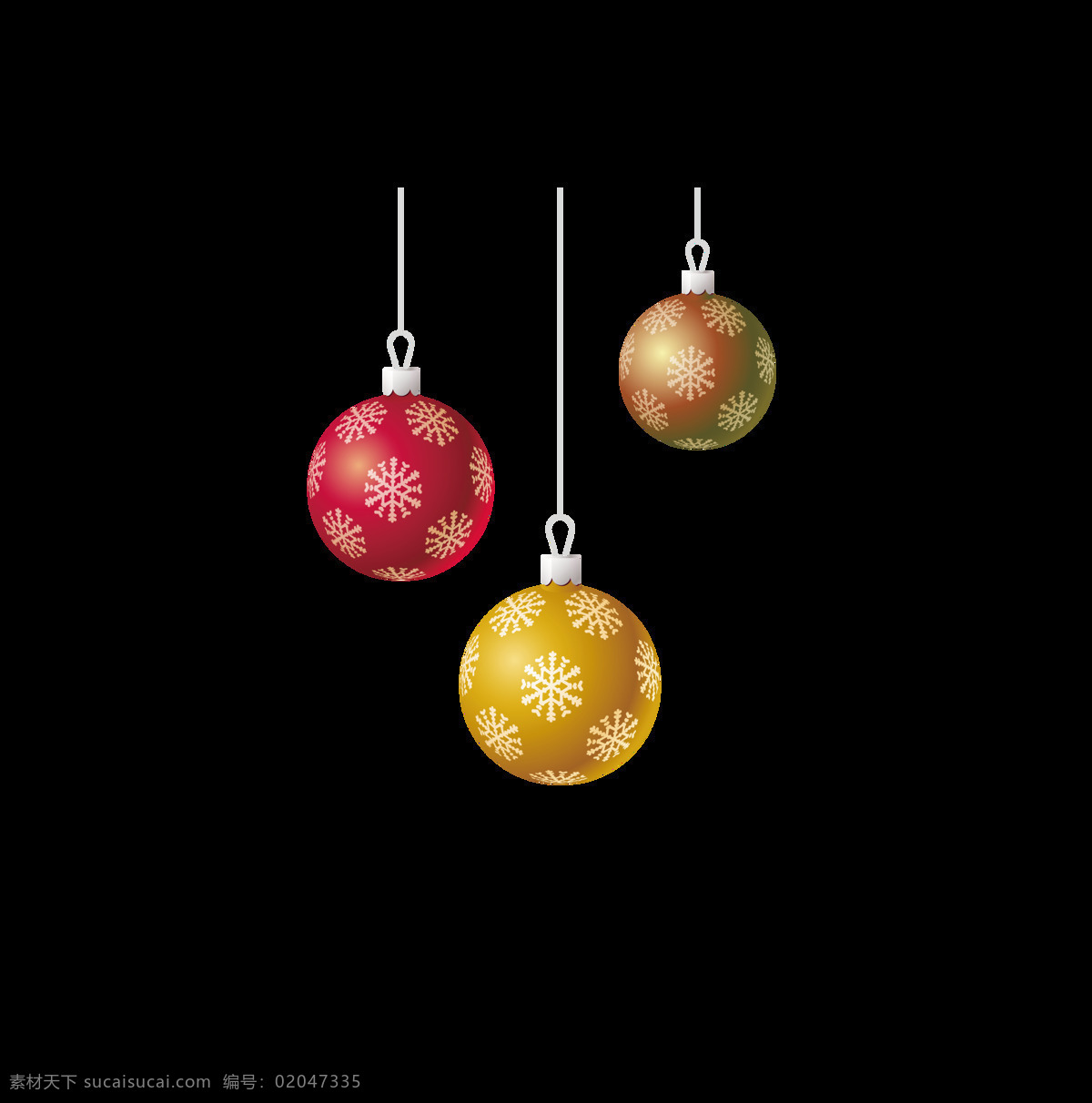 漂亮 卡通 圣诞节 简约 球形 装饰 彩带 吊缀 圣诞球 装饰球 彩球