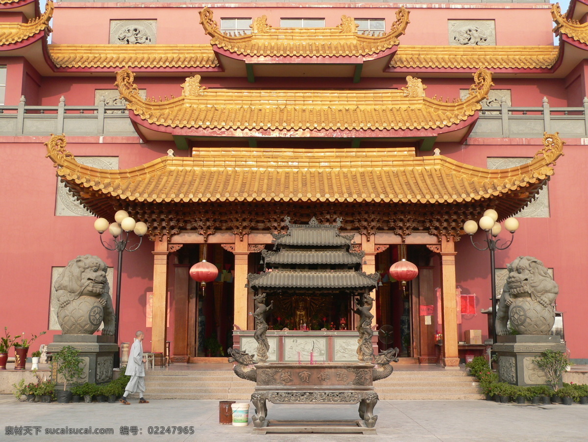灯笼 佛教 古代建筑 古典建筑 建筑园林 蜡烛 菩萨 观音寺 石狮 烧香 香炉 宗教信仰 寺庙建筑 园林建筑 文化艺术