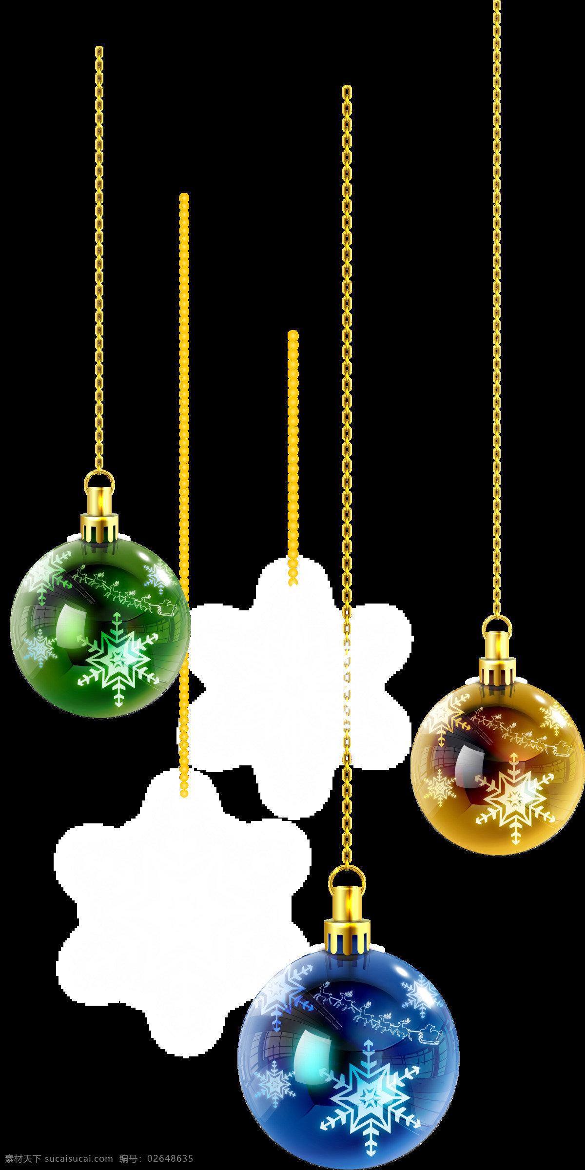 手绘 圣诞 吊球 元素 png元素 浪漫 免抠元素 圣诞吊球 透明元素 小清新 雪花 装饰