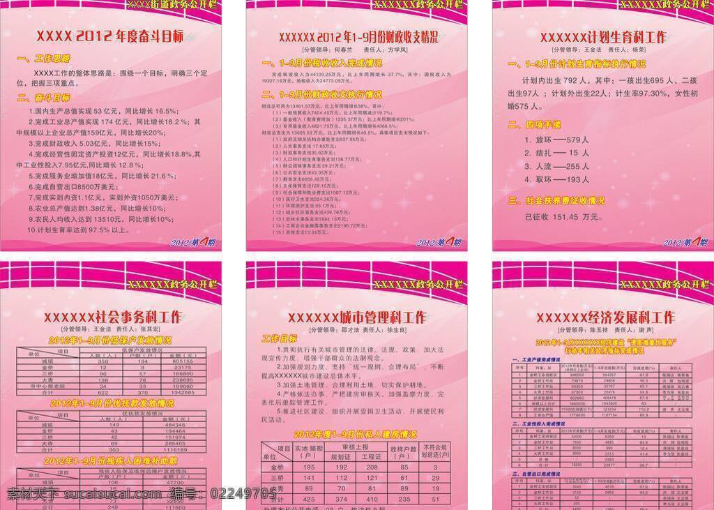 cdr矢量 kt板设计 底纹背景 社区展板 图版 展版 政务公开 板 2012 年 政务 公开栏 底图设计 街道 宣传 展示 制度 塑料板 矢量 其他展板设计