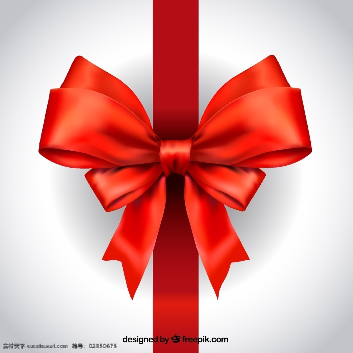 红色 蝴蝶结 矢量 丝带 包装 礼物 节日 高清图片