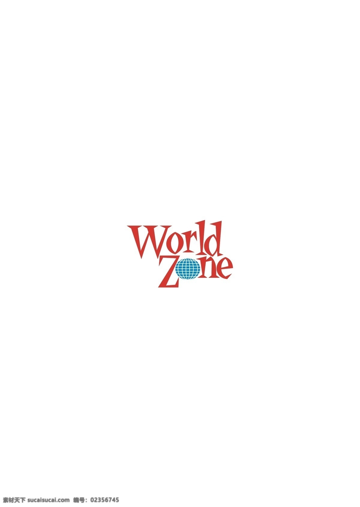 world zone logo 设计欣赏 标志设计 欣赏 矢量下载 网页矢量 商业矢量 logo大全 红色