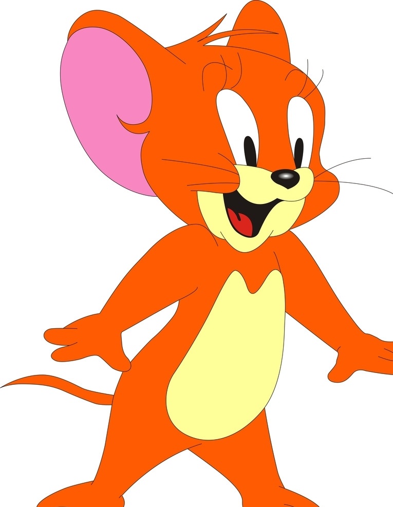 猫和老鼠 杰瑞 jerry 小老鼠 高兴的老鼠 动漫动画 动漫人物
