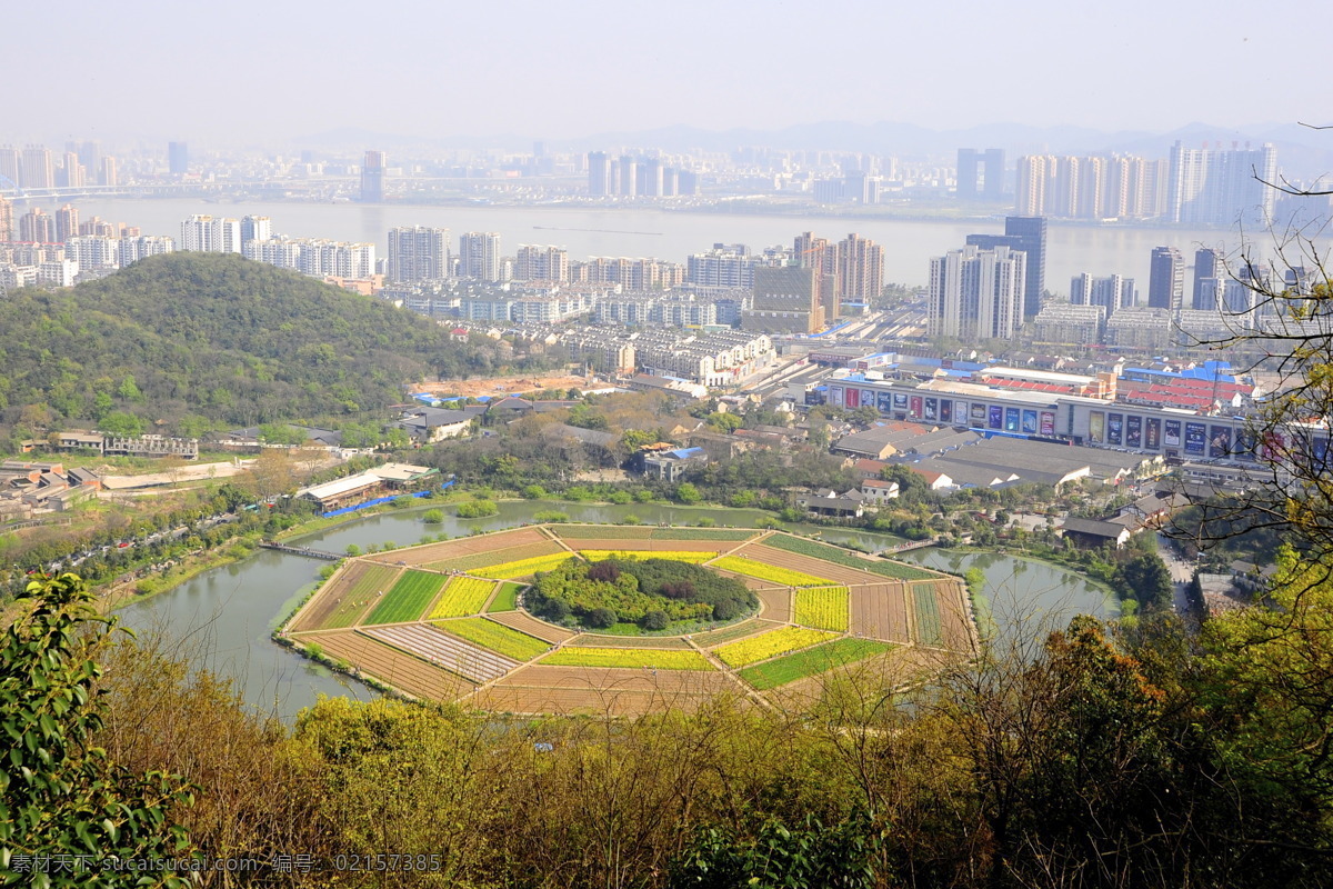 杭州八卦田 杭州 八卦田 玉皇山 八丘田 景观 旅游 园林建筑 建筑园林