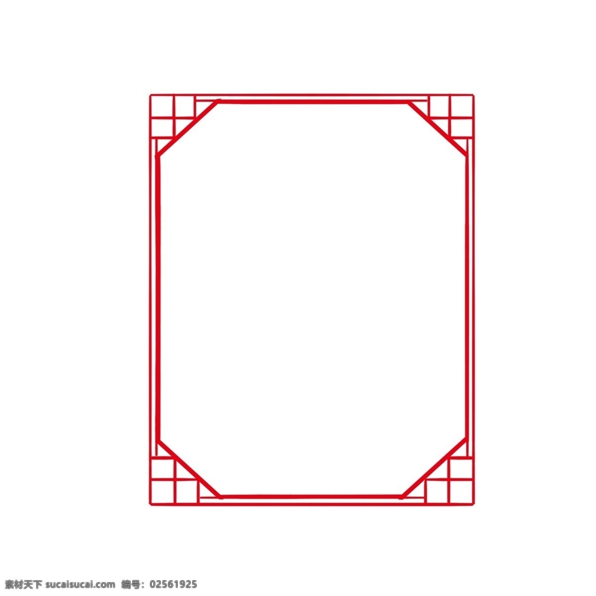 红色 传统 复古 边框 装饰 古典 简约 新中式 长方形 正方形 复古色 边框红色
