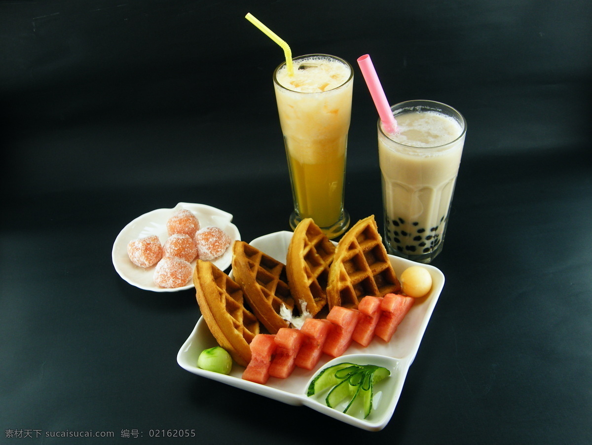 下午茶 水果茶 班戈 松饼 珍珠奶茶 果汁 甜点 西餐美食 餐饮美食