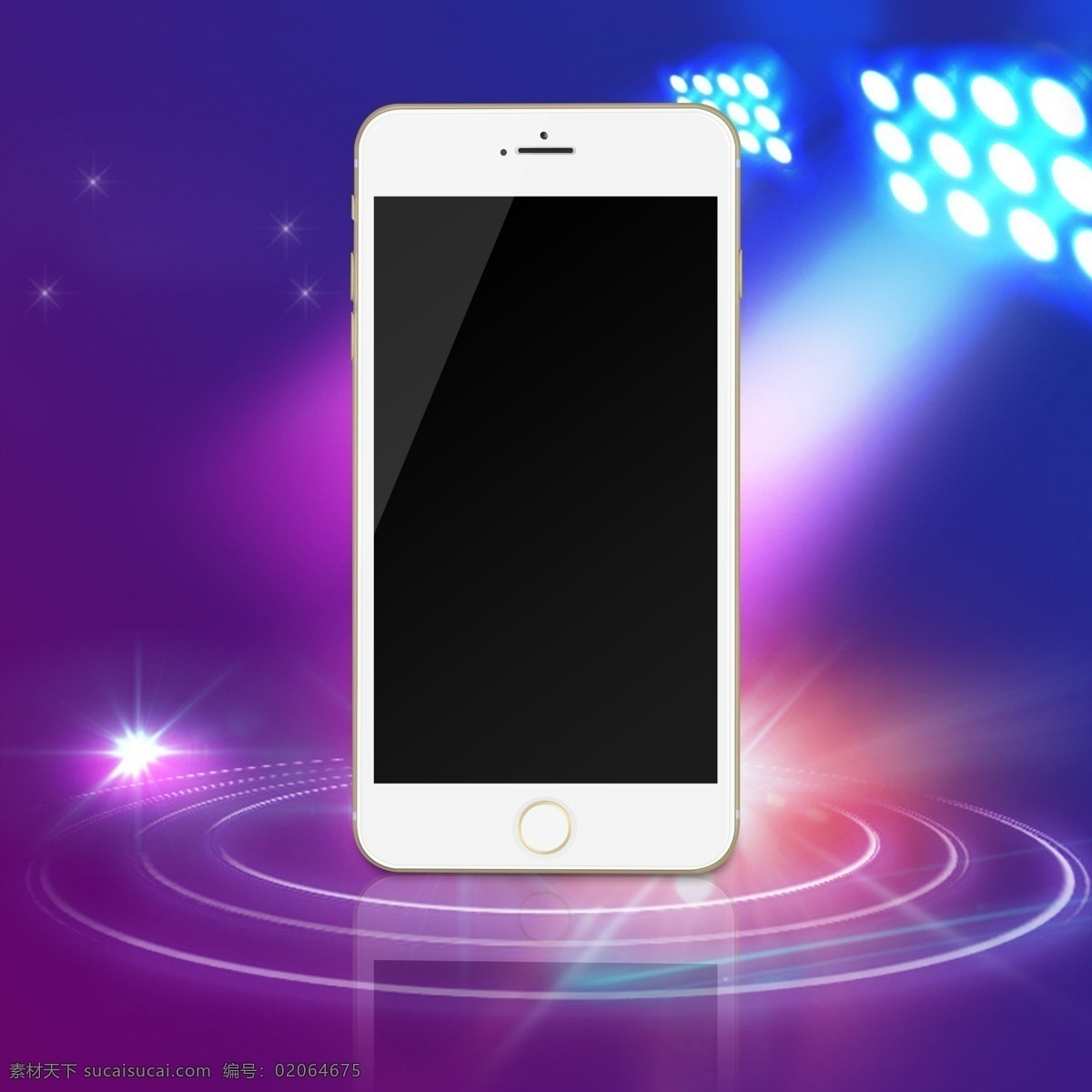 iphone6s 手机 分层 苹果手机 炫彩背景 手机正面