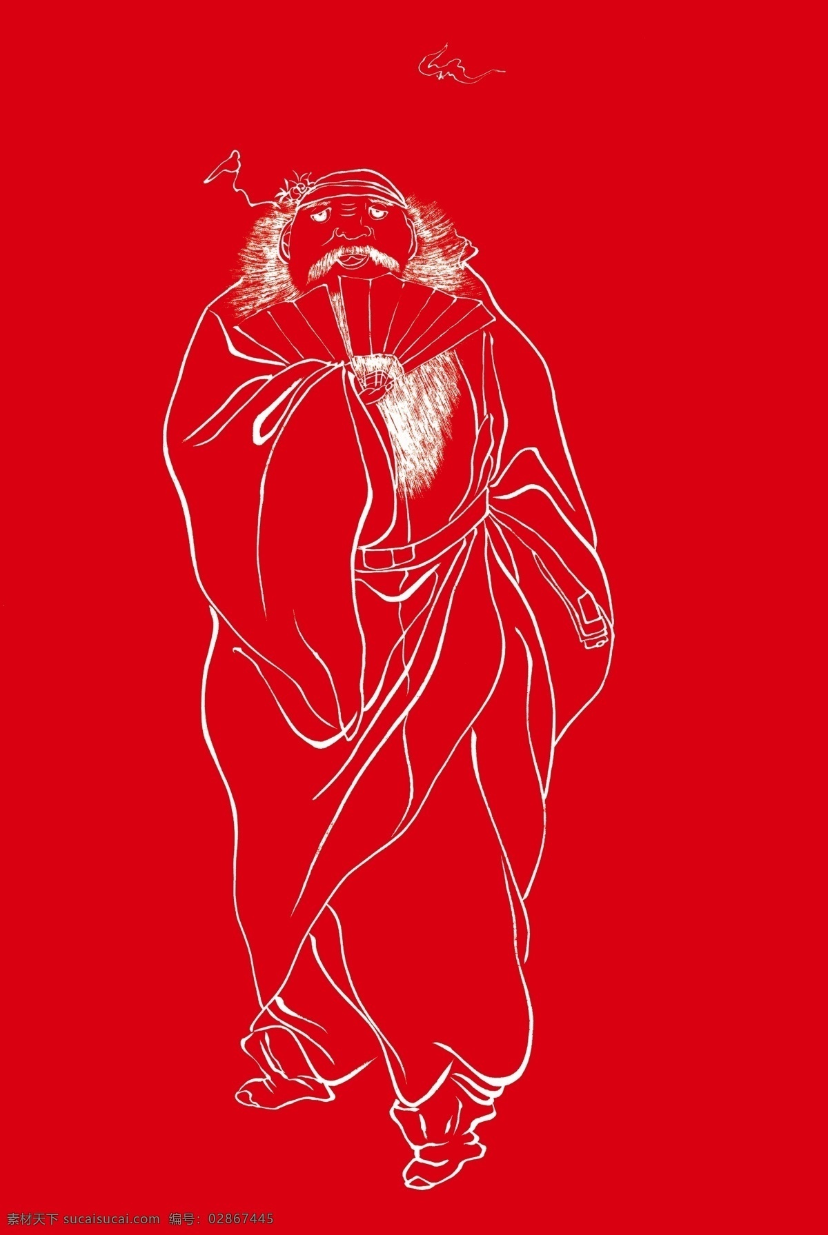 钟馗 传统人物 传统艺术 人物 图案 神仙 仙人 神话 传说 吉祥 中国元素 分层 源文件
