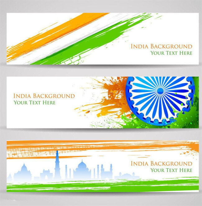 印度 独立日 横幅 海报 模板下载 横幅海报 创意海报设计 海报模板 节日海报 海报背景 其它节 节日素材 矢量素材