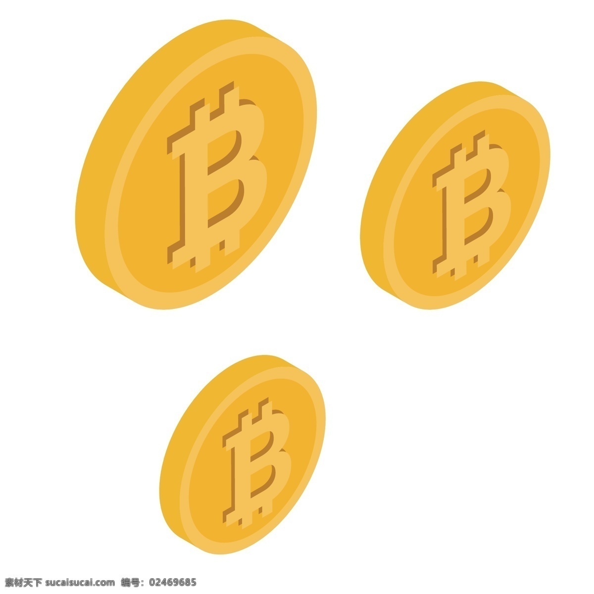 金色 创意 圆弧 金币 元素 光泽 质感 闪光 纹理 电商 卡通插画 商务 比特币