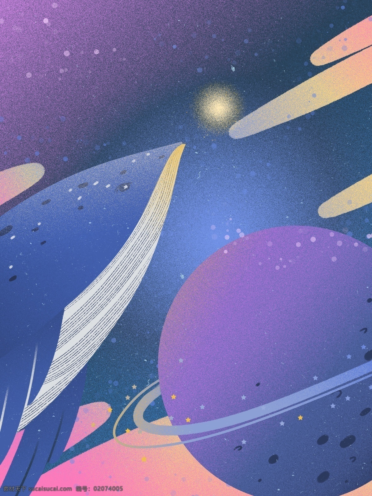 治愈 系 梦幻 星球 鲸鱼 背景 宇宙 卡通 梦幻背景 广告背景 背景设计 彩绘背景 通用背景 psd背景 背景展板 特邀背景 创意