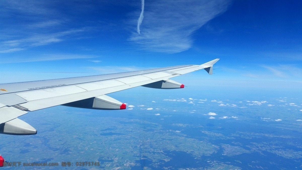 飞翔 飞机 尾翼 背景 高清 蓝色 天空 科技