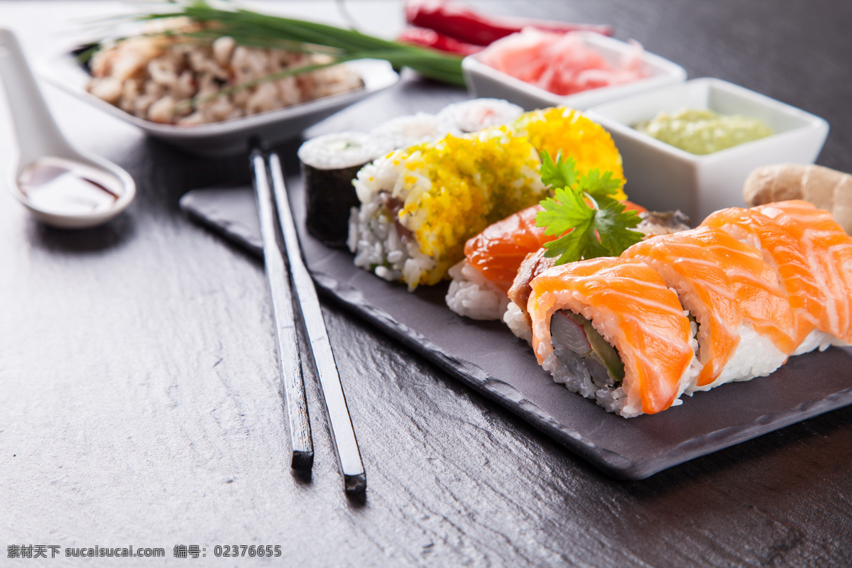各种 日本 美食 各种日本美食 食物 餐厅美食 寿司 蘸酱 三文鱼包饭 美食图片 餐饮美食
