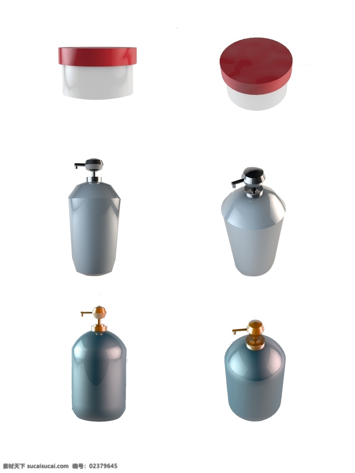 化妆 瓶 生活用品 立体 瓶子 罐子 容器 元素 罐 c4d