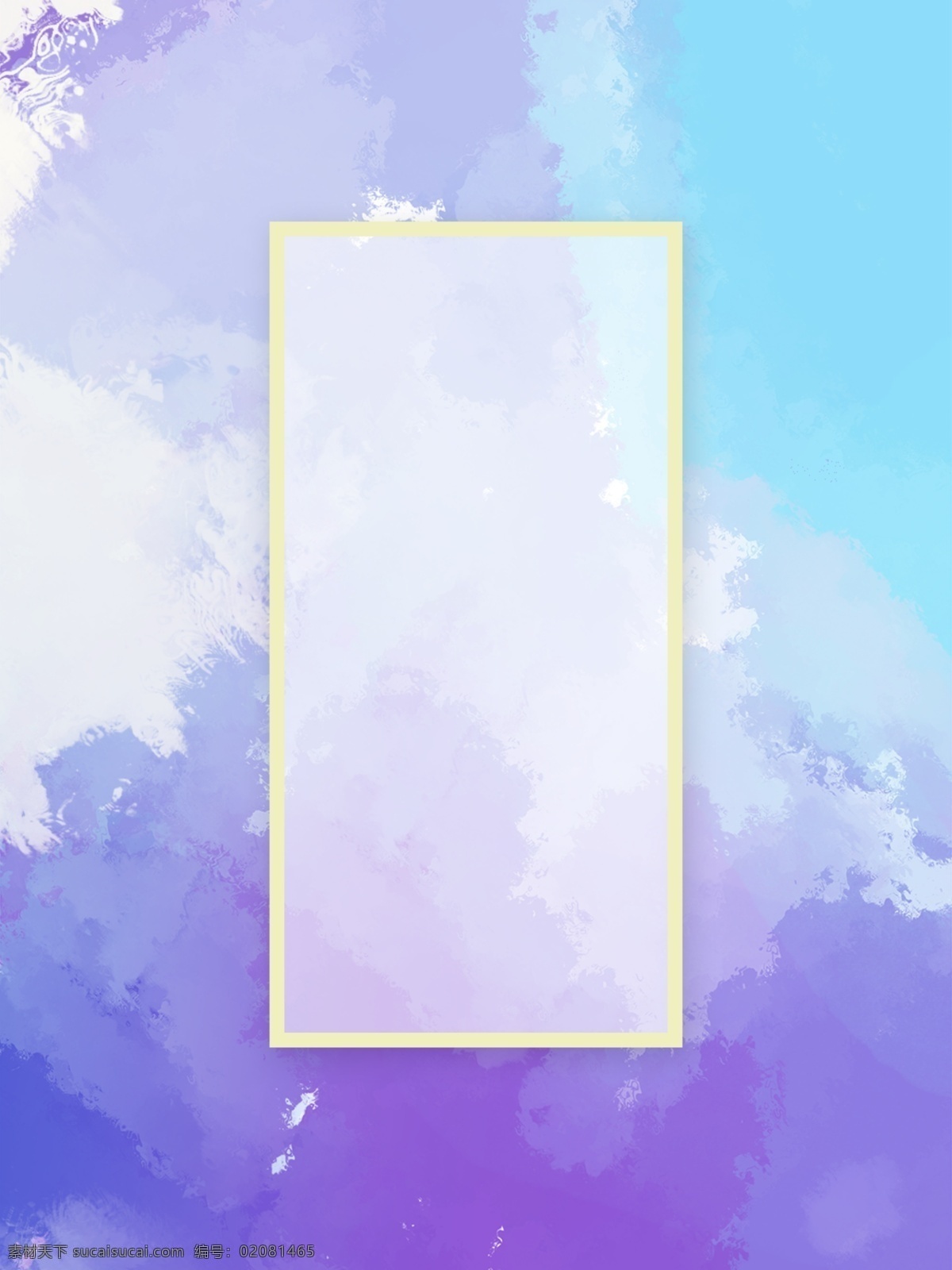 艺术 水彩 边框 背景 图 紫色
