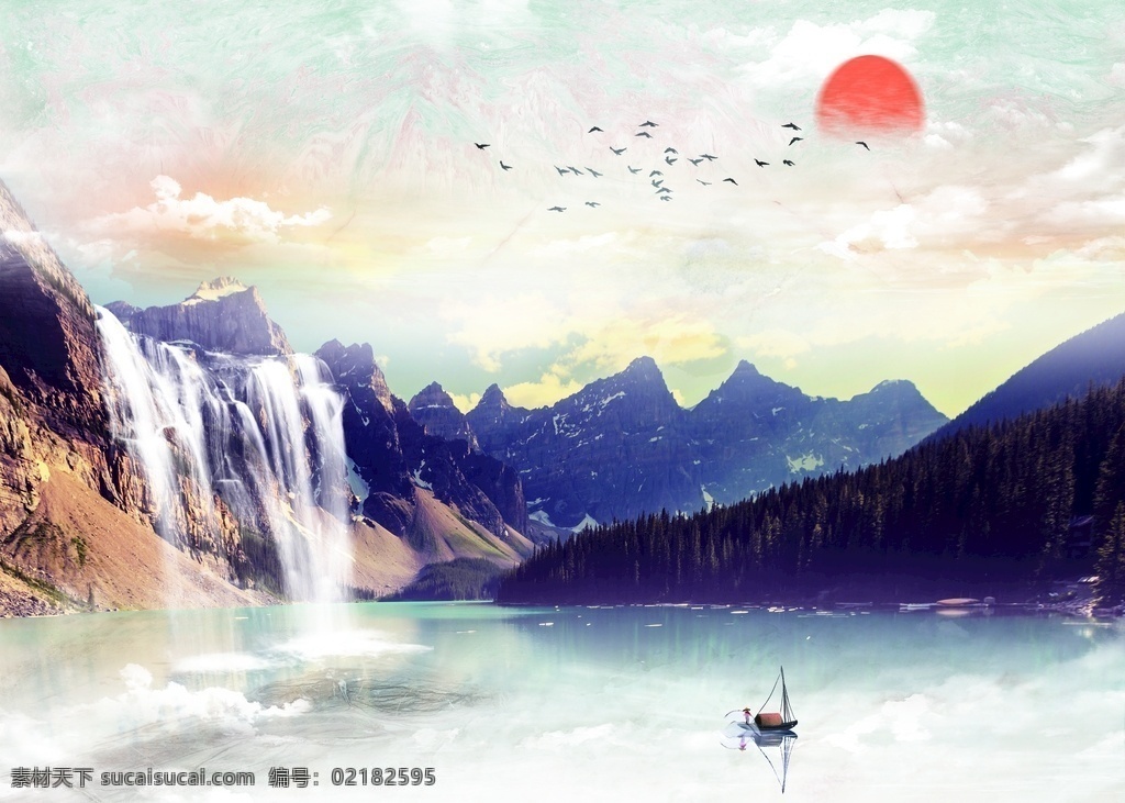 新 中式 大理石 山水 背景 墙 新中式 背景墙 新中式大理石 山水背景墙 2019 分层