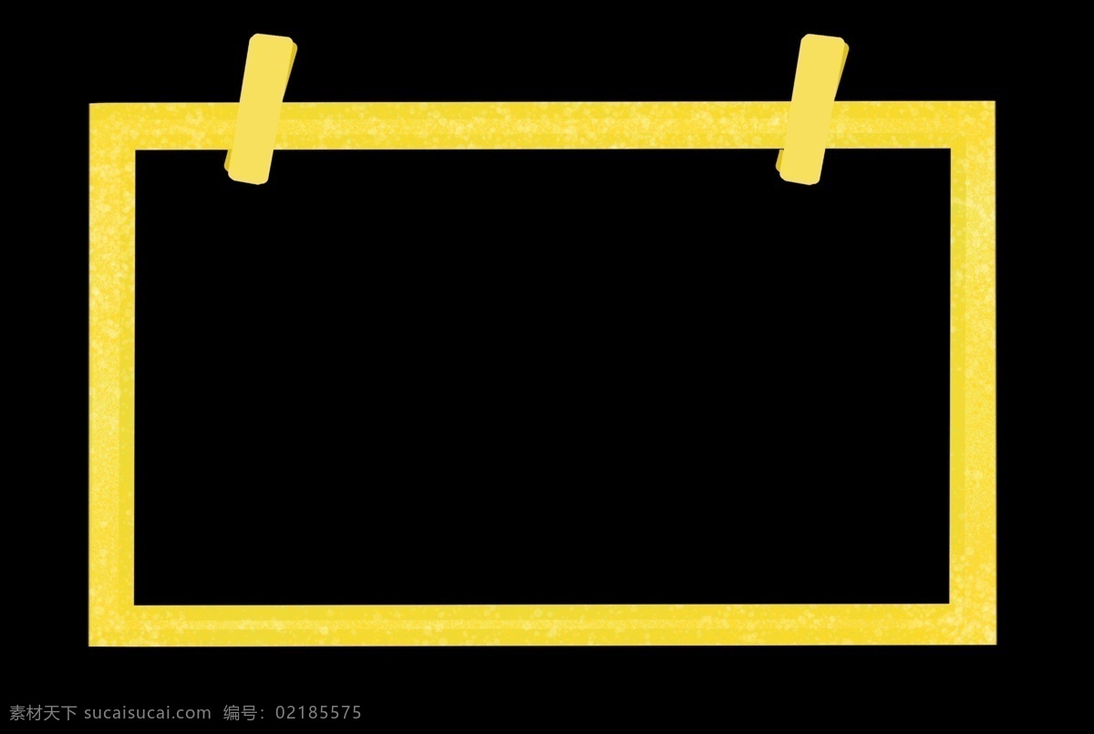 一个 黄色 长方 型 边框 一个边框 黄色的长方型 黄色边框 简单的边框 儿童边框 方形边框 对话 装饰