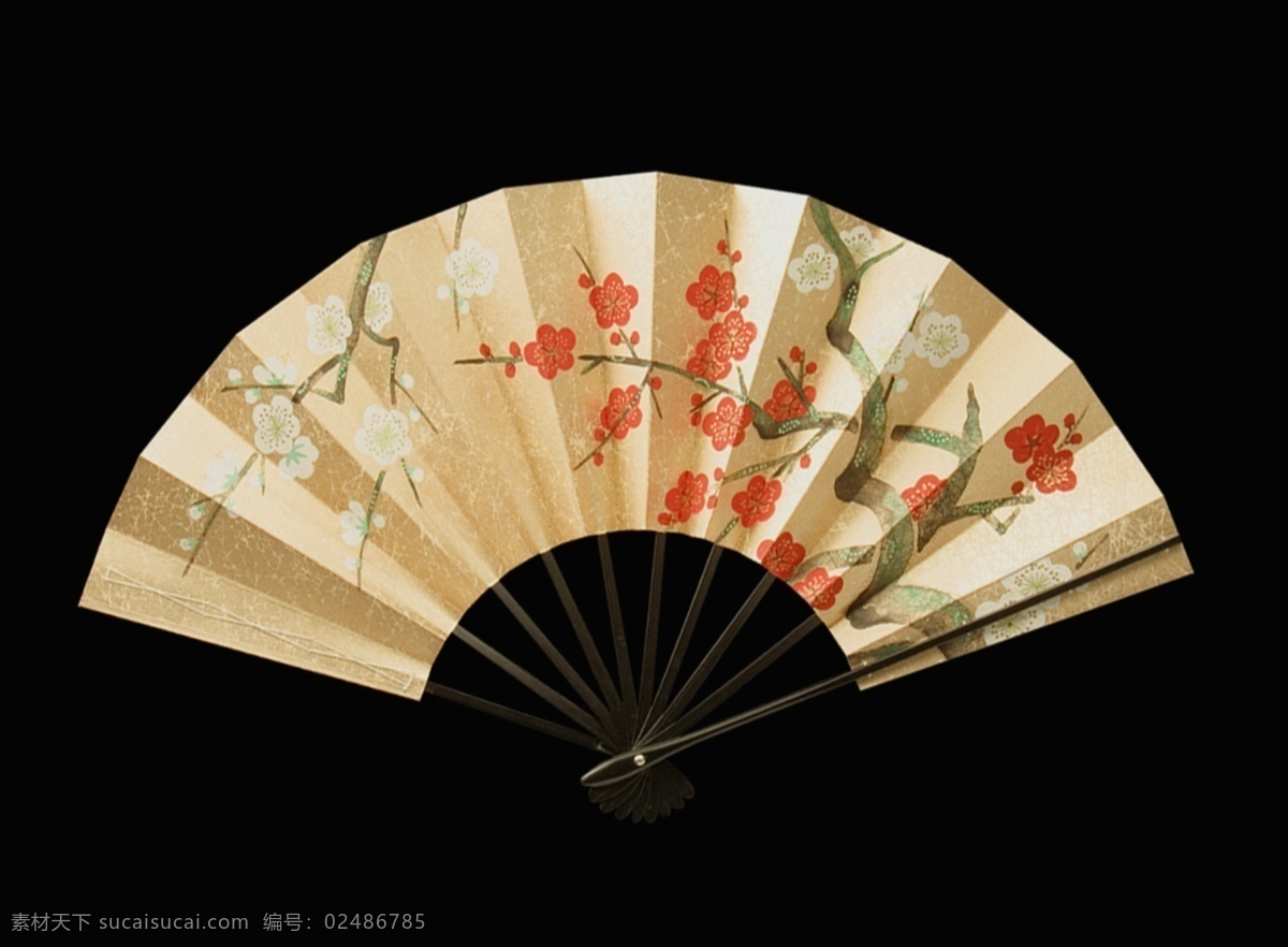 中式折扇 中式 折扇 扇子 中国风 古风 花鸟