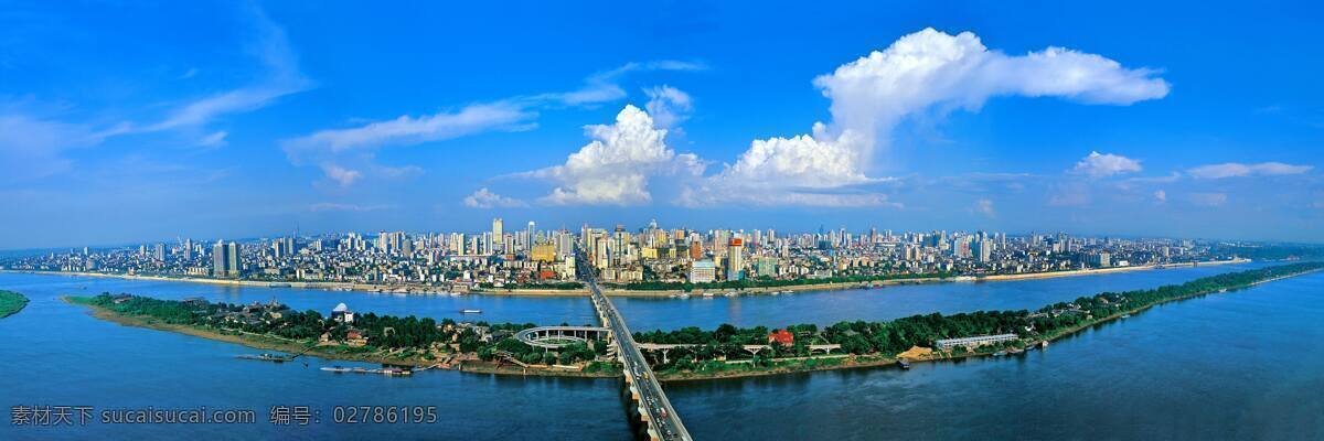 长沙 橘子洲 全景 图 全景图 湘江二桥 鸟瞰图 建筑园林