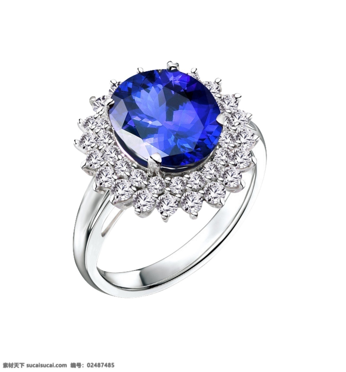 蓝宝石戒指 彩宝免费下载 彩宝 戒指 蓝宝石 钻石 坦桑石 矢量图 其他矢量图
